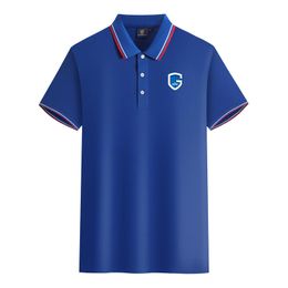 KRC Genk-Polos de algodón mercerizado para hombre y mujer, Camiseta deportiva transpirable con solapa de manga corta, logotipo que se puede personalizar