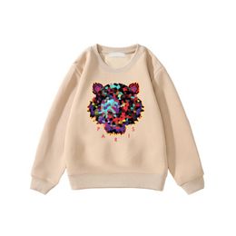 K Ti-Ger Diseñador Big Kid Clothirt Sweins Algodyrens Sweinshirt Sweinshirts Soodies Autumn Kids Diseñador de lujo para niños Campanilla de cuello redondo