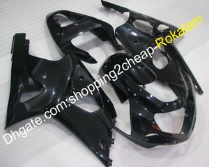 Carénages K1 K2 adaptés pour Suzuki 00 01 02 GSXR1000 2000 2001 2002 GSXR 1000 Kit de carénage noir de carrosserie (moulage par injection)