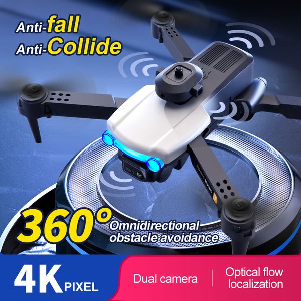 Mini Dron K102 Pro 4K con cámara Dual de HD, Drones para evitar obstáculos de cuatro vías, Dron profesional de flujo óptico flotante de largo alcance
