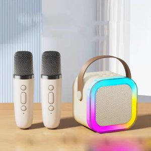 K12 Mini Microphone Audio Portable intégré chant à domicile karaoké famille sans fil BT haut-parleur Portable extérieur avec micros