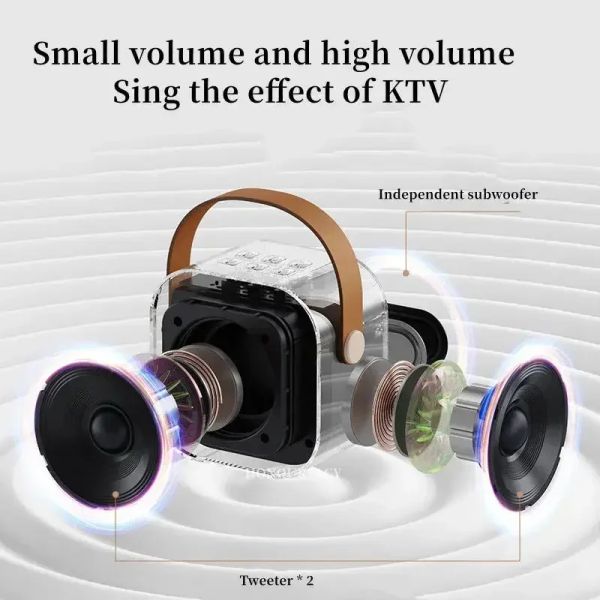 K12 haut-parleur haut-glit bluetooth audio small home ktv karaoke microphone professionnel chant chant de haut-parleur bluetooth colonne