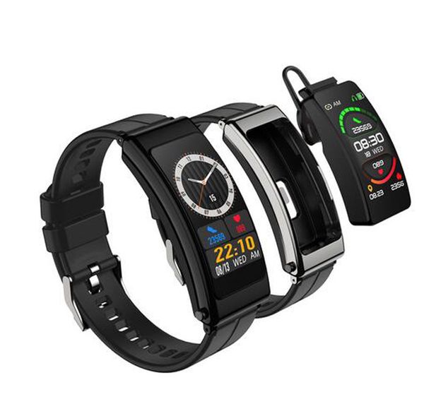 K13 Montre intelligente avec écouteur Bluetooth 2 en 1 Smartwatch Fitness Tracker Bracelet de sport Surveillance de la santé Bracelet intelligent pour système Android iOS dans Retail Box DHL