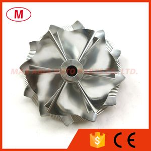 K16 5324-123-2203 47.70 / 61.98mm 6 + 6 Blades Prestaties Turbo Frees / Billet Compressor Wiel voor Mercedes AMG SL65 5324-970-7703 / 7706