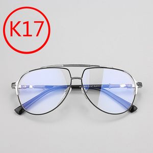 K17 Anti Blue Lights Lights Cross Flower Punk Style Hip Hop Groits de poutre Double Gouères Polarized Sunglasses Sports Rétro Grands Lunettes