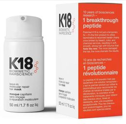 K18 50 ml Leave-in moleculaire reparatie Haarmasker Schade Herstel zacht haar diepe reparatie keratine hoofdhuid behandeling haarverzorging