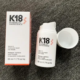 Tratamiento de reparación molecular de máscara de cabello K18 K18 Para reparar el cabello seco o dañado de 50 ml como el nuevo 4 minutos para revertir el daño del cabello