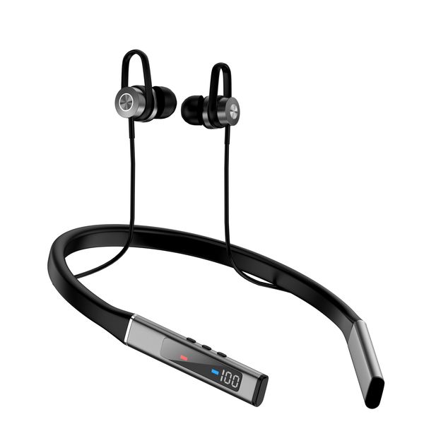 K18 sans fil téléphone portable écouteurs cou suspendus Style nouveau sport stéréo écouteur casque bouchon d'oreille