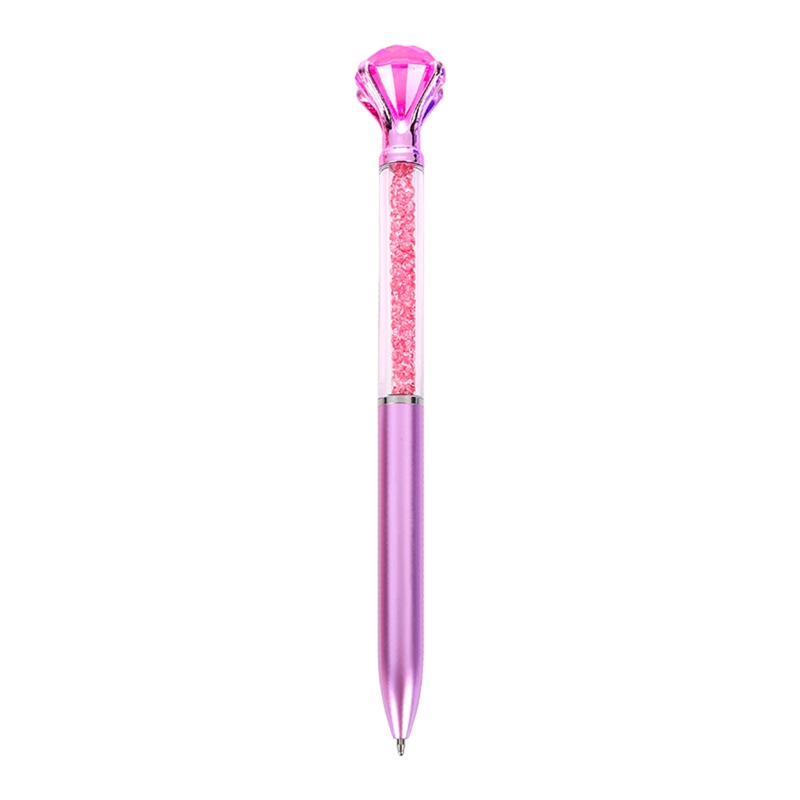 K1AA Portable Ballpoint Pen 16.8cm Advertising Gift Pen for Creative Crystal Diamond