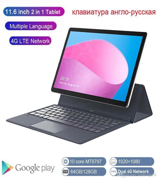 K20S version globale 2 en 1 tablette 4G ordinateur portable 116 pouces Android avec clavier MT6797 enfants tablette GPS Ultrabook 665435975