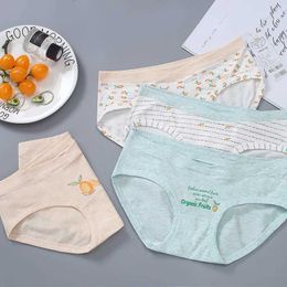 La maternité K21I intime les sous-vêtements de maternité en coton en 4 pièces adaptées à la taille basse et aux femmes enceintes abdominales en été d240517
