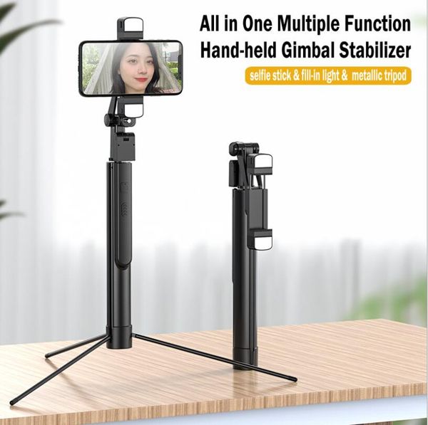 Stabilisateur de cardan portable K30, support de bâton de Selfie pour téléphone portable, support réglable pour iPhone/Android L08 5.0