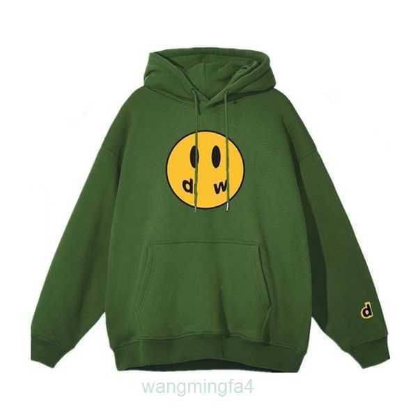 K4ti Sudaderas con capucha para hombre Calidad Dibujar Forro de algodón de invierno Sonrisa Anime Y2k Sudaderas Causal Caliente Llanura Drews Barrera Suave Streetwear Joven D64p