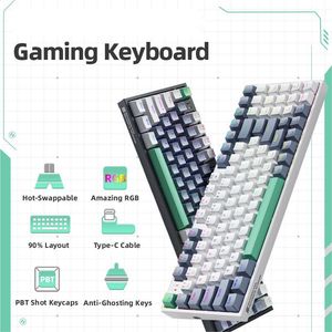 k500 mechanical keyboard gaming keyboard wired keyboard hot swappable 94 keys rgb light mac windows