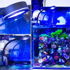 K5DC Marine Aquarium LED-licht voor het kweken van planten voor riftanks Zoutwater Koraal- Vis Marine LED-licht 12W Verlichting 240314