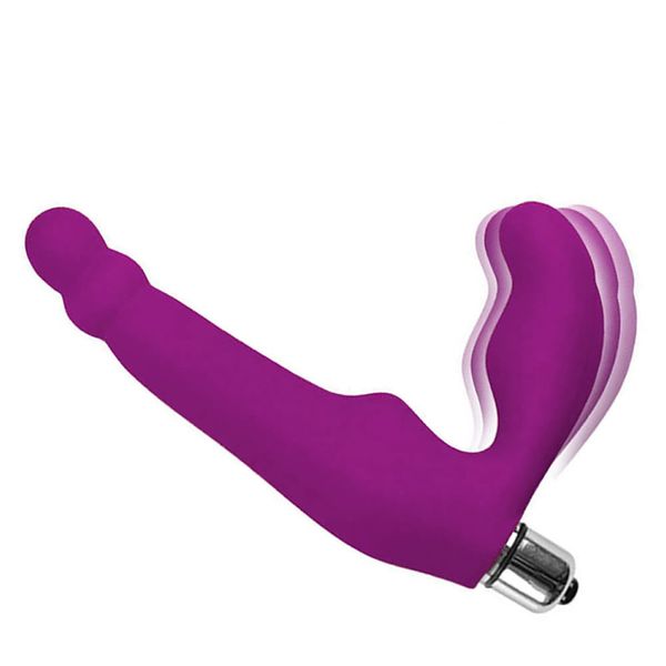 K5DF Strapless Dildo Vibrator Strap On Prostate Massager Slim Vibrating Adult sexy Toy