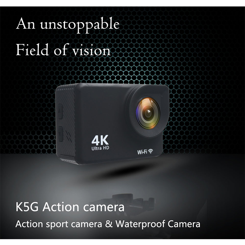 K5G Eylem Kamera PK SJ4000 30M Su Geçirmez HD 4K Spor 2.0 Inç LCD Ekran 140 Derece Geniş Açı Lens Açık Kamera