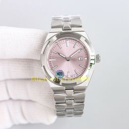 K6 Femmes Watch 35 mm Mouvement automatique Regarder Sapphire Dial Platinum Strap Dorsal Translucence