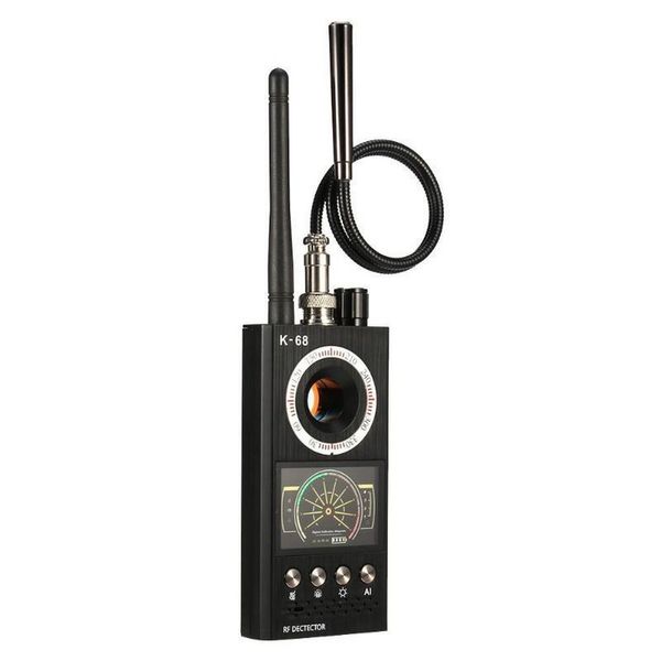 K68 Anti Spy Cam Détecteur de signal RF sans fil Bu g GSM GPS Tracker Hidd en Camera Eavesdrop Device Military Professional Finder Det