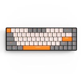 K68 clavier clavier mécanique de jeu 2.4G sans fil Bluetooth claviers d'ordinateur de jeu clavier Gamer 68 touches Keycaps K3