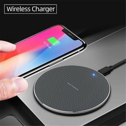 K8 Qi draadloze oplader Pad 10W Super Ultra snel opladen Quick Charge Dock universeel voor iPhone 12 11 X Pro Max en Samsung Galaxy6881596