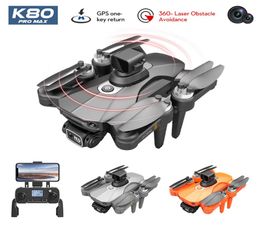 K80pro MAX évitement d'obstacles 360 degrés quadrirotor 5g wifi fpv grande photographie angulaire professionnelle moteur sans balais rc quadcopt4366573