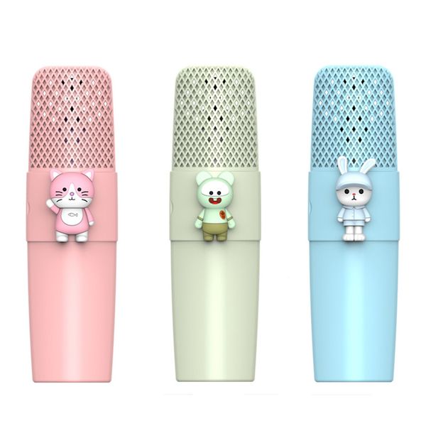 K9 éducation précoce machine jouet microphone bluetooth haut-parleurs enfants KTV chant dessin animé microphones sans fil audio intégré