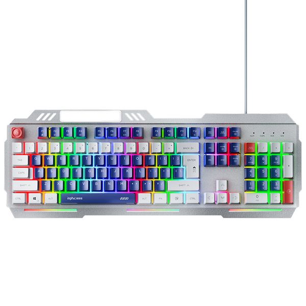 Teclado K9 luminoso para deportes electrónicos, teclado con cable, sensación mecánica, teclado para juegos mecha de oficina, teclado específico para ordenador portátil USB