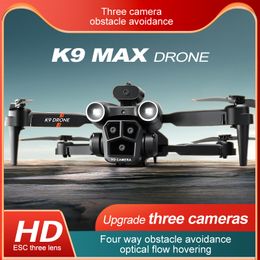 K9 Max ESC 3 Camera RC Drone Groothoek Optische stroomlokalisatie Vier manieren Obstakel vermijden Quadcopter Vliegtuig Speelgoedgeschenken