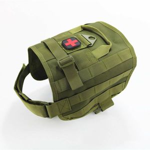 K9 Tactische Militaire Molle Dog Apparel Vest Harnas Pet Kleding Jas Verstelbare Nylon Grote Patrouille Materiaal Maat-L