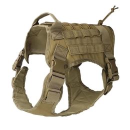 K9 Tactische training Hondenkleding Vest Harness Militair Instelbare Molle Nylon Large Dog Patrol Equipment246Z