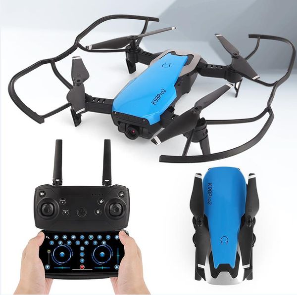 K98 pro 2 Drones pliants UAV haute définition aérienne télécommande avion drone 4K double caméra marchandises