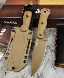 KA-BAR Becker Harpoon cuchillo de hoja fija táctica de autodefensa Edc cuchillo de bolsillo cuchillo de Camping cuchillos de caza a2936