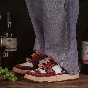 Kaalixto National Tide Brand 2024 automne hiver neuf Maillard Red Wine All Star Couple plus Veet Soled Souled April Skateboards Chaussures à talons bas 232 Nouveau style