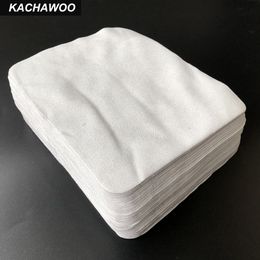 KACHAWOO 175mm * 145mm 100 stks Grijs Sunglass Cleaning Cloth Suede Microfiber Lens Cleaning for Bril Accessoires Zee Island 201021