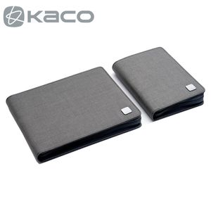 KACO ALIO stylo sac de rangement Portable fermeture éclair cil Case toile imperméable noir gris pour 10 20 s 220510