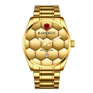 KADEMAN Merk Mode Stijl High Definition Lichtgevende Heren Horloge Quartz Kalender Horloges Leisure Eenvoudige 43mm Mannelijke Wristwatches228C
