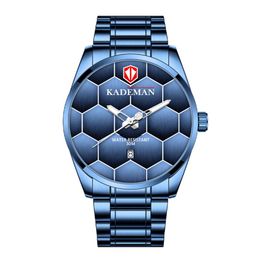 KADEMAN marque haute définition lumineux hommes montre Quartz calendrier montres loisirs Simple masculin montres 345G