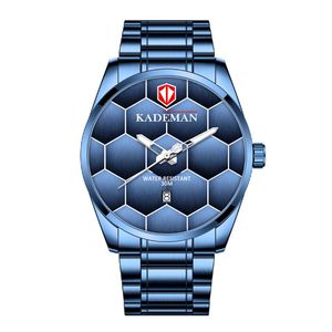 KADEMAN Merk High Definition Lichtgevende Herenhorloge Quartz Kalender Horloges Vrije tijd Eenvoudige Mannelijke Watches267u