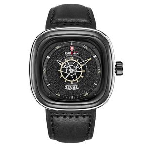 KADEMAN marque à la mode mode Cool grand cadran montres pour hommes montre à Quartz calendrier précis voyage temps affaires hommes montres-bracelets
