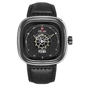 KADEMAN -merk trendy fashon coole grote dial heren horloges quartz horloge kalender accurate reistijd zakelijke mannelijke polshorloges 231F