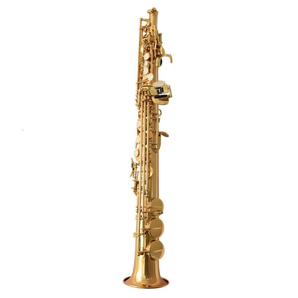 KAEOS ASS-802 Saxophones Soprano Saxophone Bb plaqué or Saxe haut Instrument de musique Sopranino Soprillo soprano fendu