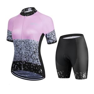 Kafitt Robe de cyclisme été marque femmes vêtements Shorts et haut chemisiers féminins deux pièces ensemble grande taille Robe de vélo de route 240113