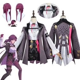 Kafka Cosplay Anime Game Honkai Star Rail Cosplay Kostuum Pak Kafka Pruik Halloween Kerst Kostuum Kleding Vrouwen Uniformcosplay