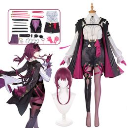 Kafka Cosplay Honkai Star Rail Cosplay Kostuum Spel Honkai Kafka Kostuums Uniform Pruik Pak voor Vrouwen Halloween Party Clothescosplay