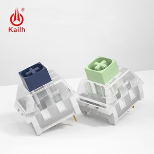 Kailh Box Dikke klik Switch Navy Jade voor doe -het -zelf gaming mechanisch toetsenbord 3pins RGB SMD compatibele cherry MX -schakelaars