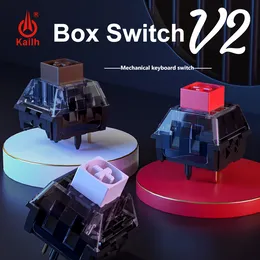 Kailh Box V2 Switch Box White Red Bruine Switches voor aangepast DIY Mechanical Toetsenbord 5PIN RGB Compatibele Cherry MX -schakelaars