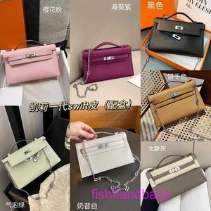 Kailys 9A topkwaliteit tas dames portemonnee Designer Tote Bags Bubble Green Swift Generation Bag Fantasy Paars Lederen Handtas Miniketting met echt logo