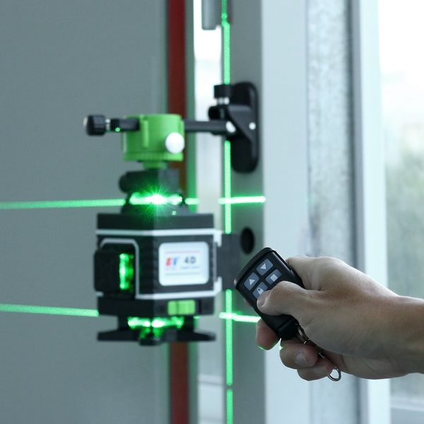 Kaitian 360 Auto-legel Niveaux Laser Tripod Prafester Green Brack Cross Line Horizontalvertical Nivel Lasers Niveau récepteur