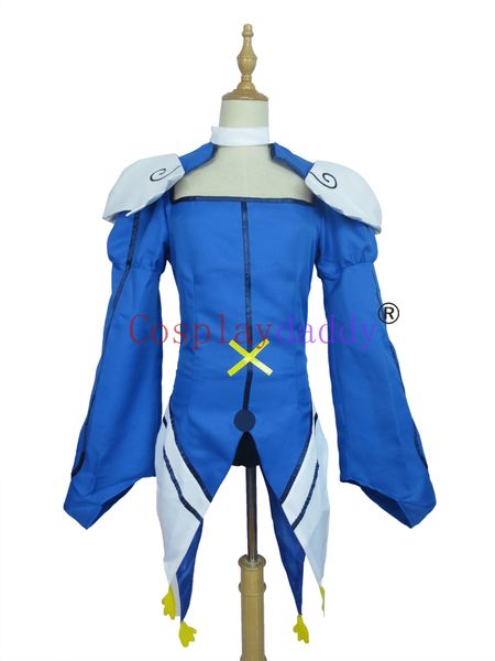 Kaito Tenshi Twin Angel Cosplay Aoi Kannazuki Costume uniforme bleu H008